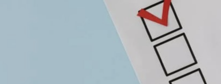 Checklist image representing thorough assessment steps in cyber risk management NYC​, ensuring proactive business protection and security.